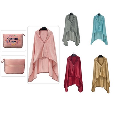 Flannel Shawl Blanket Wrap