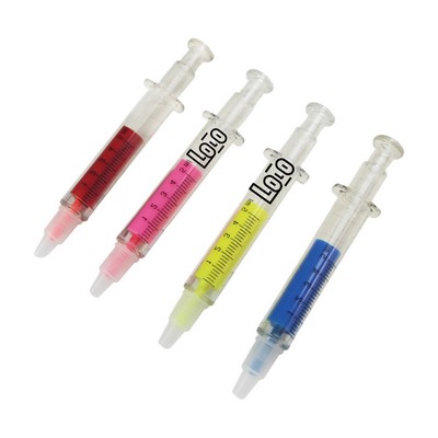 Syringe shape highlighter marker