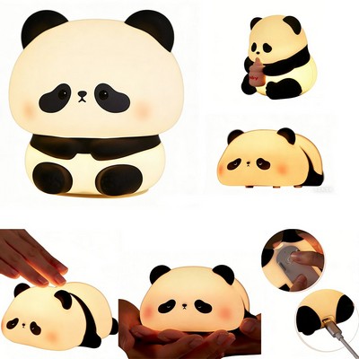 Silicone Panda Pangda Patting Night Light