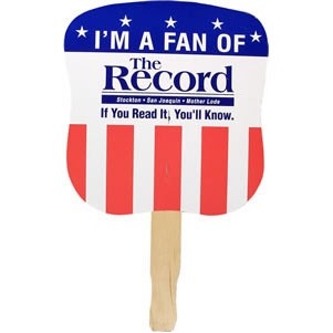 Patriotic Hand Fan, Full Color Digital