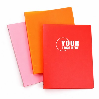 A4 Semi Transparent PP Ring Binder Folder