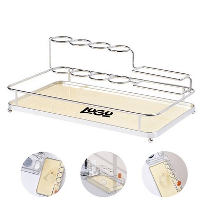 Toothpaste Tooth Cup Holder Metal Non-Perforated