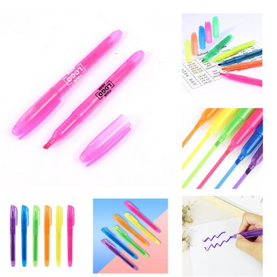 No-Bleed Bible Highlighter - Chisel Tip Dry Gel Marker for Thin Paper