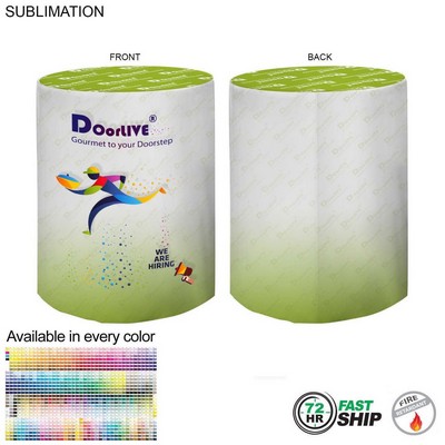 72Hr Fast Ship - Sublimated Round Fitted Cruiser Table Throw, Sublimated all over.