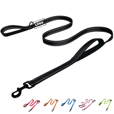 Heavy Duty Dog Leash 6' Dual Handle Padded Traffic Control