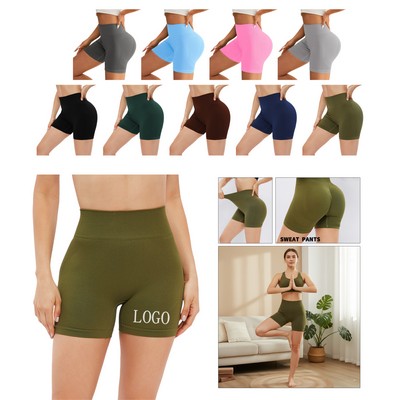 High Waisted Nylon Yoga Shorts (S - XL)