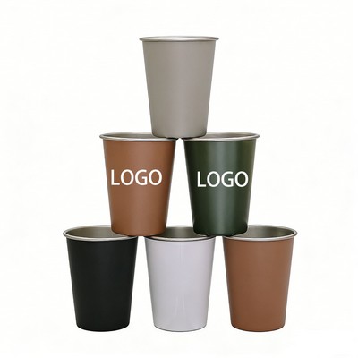 12OZ Individual Outdoor Lightweight Stainless Steel Drinking Cup