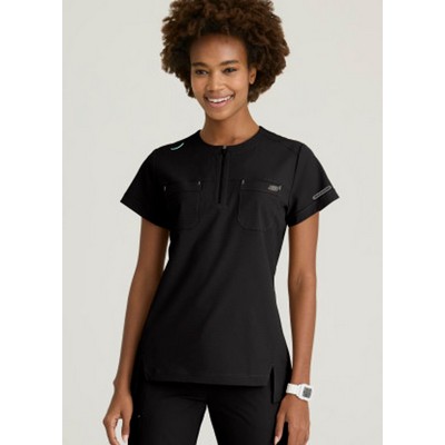 Barco Skechers Womens Trek 2-Pocket Rounded Neck Tuck-In Top