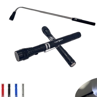 Telescopic Magnetic Pocket LED Work Flashlight