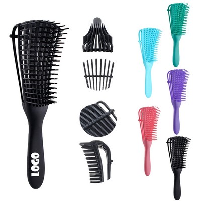 The Octagonal Hair Comb for Washing, Detangling, and Styling