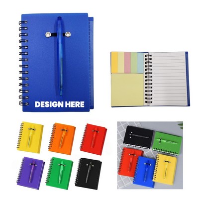 Spiral Notebook Steno Pocket Notepad With Pen