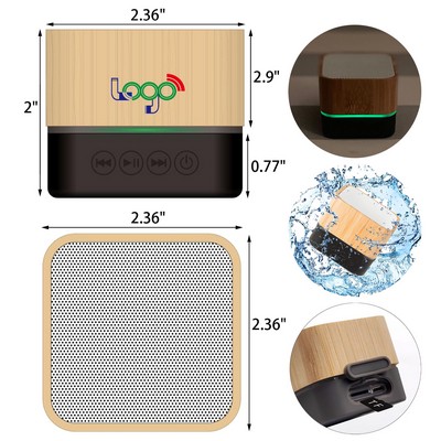 Mini Wooden Wireless Speaker