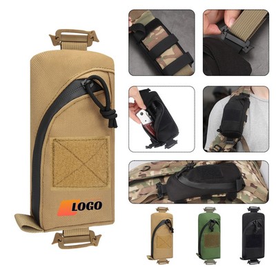Tactical Backpack Shoulder Strap Accessories Pouch
