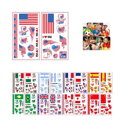 Temporary Flag Tattoo Sticker