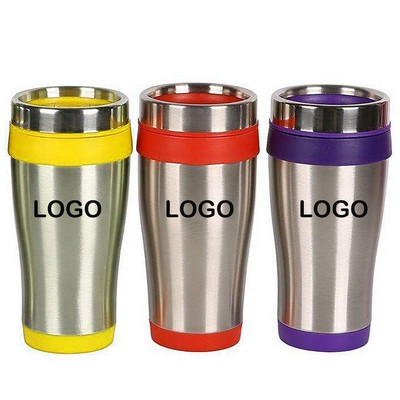 16 oz Travel Stainless Insulated Coffee Cup