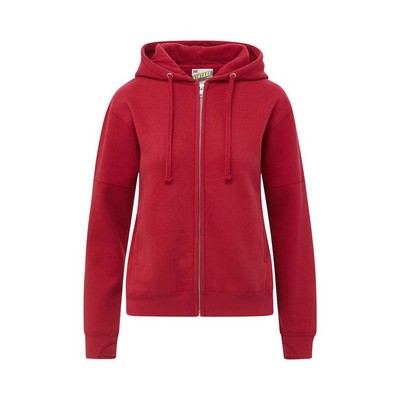 MV Sport Women's Vintage Fleece Hooded Full-Zip Sweatshirt - W25165