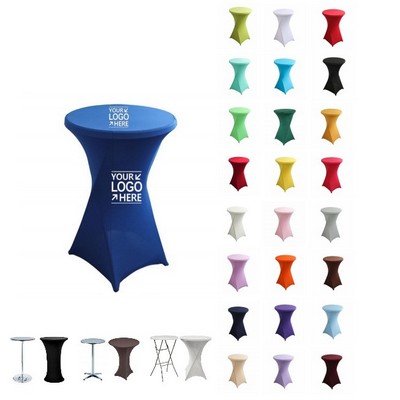 2.5' Spandex Cocktail Table Cover-180GSM Stretch Fabric