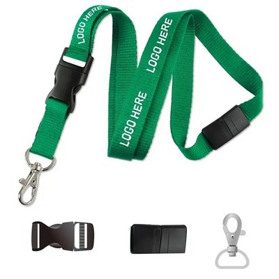 Breakaway Polyester Lanyard w/ Buckle Release