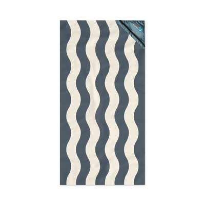 Slowtide® Stripe Pocket Beach Towel - Grey