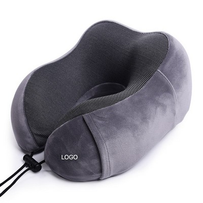 Ergonomic Memory Foam U-Shaped Travel Pillow Portable Neck Support for Airplane Sleeping & Office