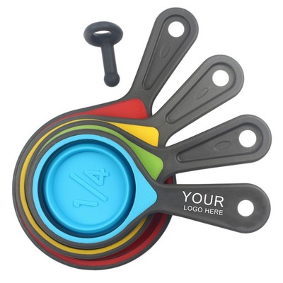 4-Piece Collapsible Silicone Measuring Cup Set