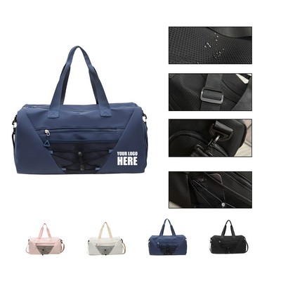 Gym Duffel Bag With Wet Dry Shoe Compartment