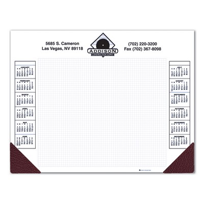Gummed at Head Custom Doodle Pad w/25 Sheets & 2-Corners