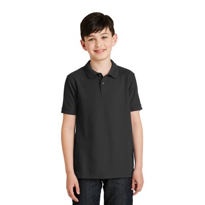 Port Authority Youth Silk Touch Polo.
