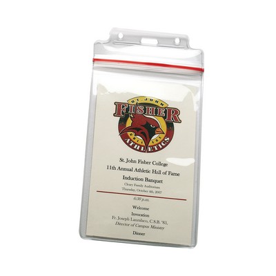 Sealable Event Card Holder