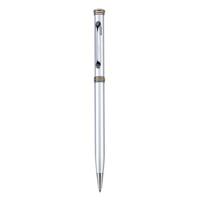 Metallic Ballpoint Twist Metal Pen - Chrome