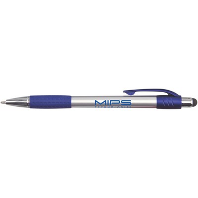 Premium Silver Stylus Pen with Metallic Accents