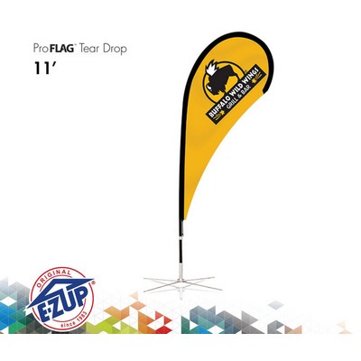 ProFlag™ 11' Tear Drop Flag w/Ground Stake, Pole, & Storage Bag