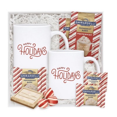 Cozy Holiday Cocoa & Chocolate Mug Gift Set