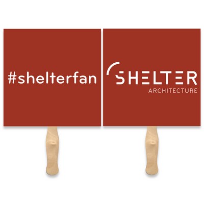 Squared Sandwich Hand Fan