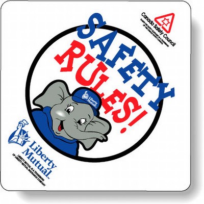 Stock Shape White Matte Polypropylene Roll Labels - Square with round corners (3.5" x3.5") Flexo