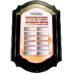 BLACK Scalloped Cantebury 14"x21" with Direct Full Color Digital Print