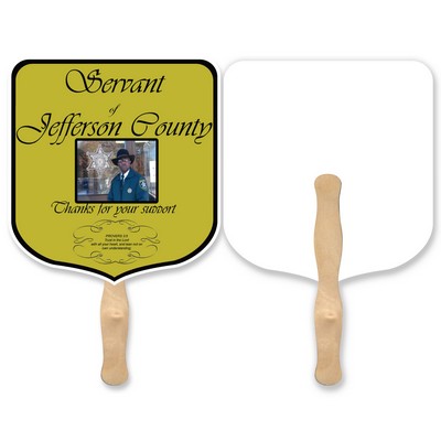 Elect Lightweight Full Color Single Sided Paper Hand Fan