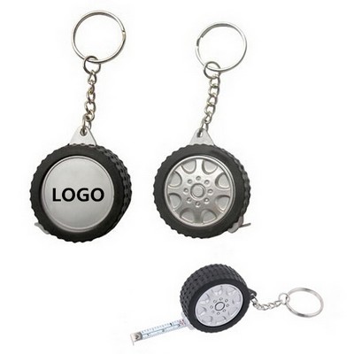 Tire Tape Measure Keychain 3'