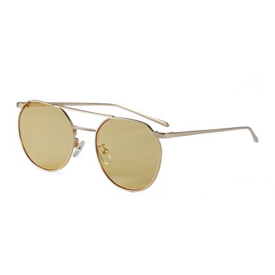 Sunglasses - Yellow Lenses - Gold Frames