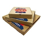 Custom Printed Corrugated Brown Kraft Pizza Box (10"x10"x2")