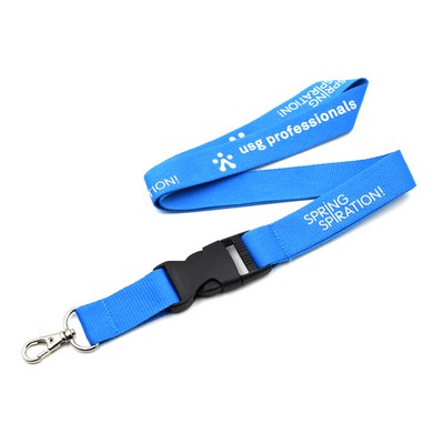 1/2" Buckle Release Premium Nylon Lanyard