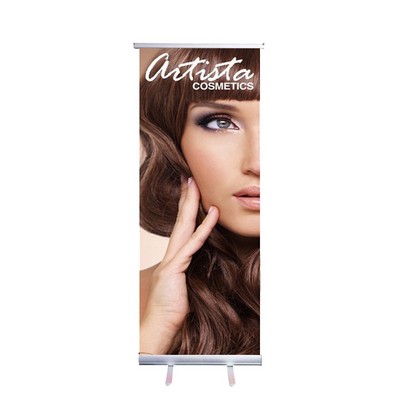 Econo 24" Small Table Top Retractable Banner - Full Color