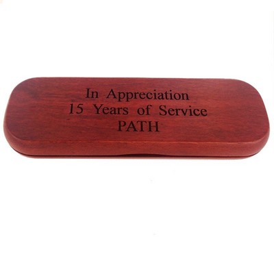 Rosewood Finished Wood Ballpoint Pen & Box