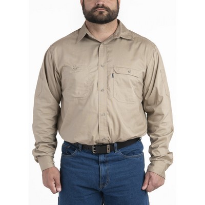 Berne Apparel Men's Utility Lightweight Canvas Woven Shirt