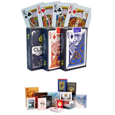 Custom Back Poker Size Playing Cards