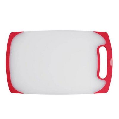 Cuisinart 15" Semi Transparent Cutting Board, Red Trim