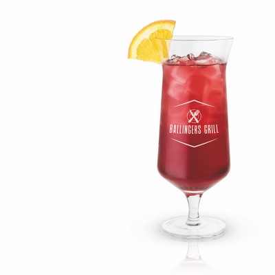 Viski® Angled Crystal Hurricane Glass