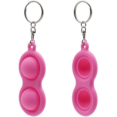 Simple Silicone Sensory Fidget/Stress Toy Keychain