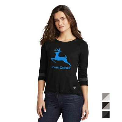 New Era Women's Tri-Blend 3/4-Sleeve Tee