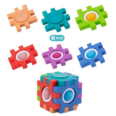 Multi Function Fidget Toy With Educational Brain Training Tangram Puzzle